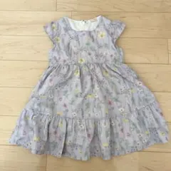 petit main 花柄ワンピース 90cm