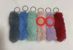 しっぽキーホルダー6色セット
