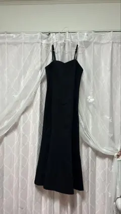 NICE CLAUP キャミワンピース ロング丈 アジャスター付