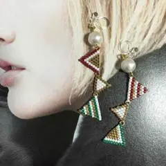 クリスマス☆ガーランドのイヤリング☆#38
