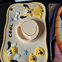 犬デザイン iPhoneケース ポップソケット付き
