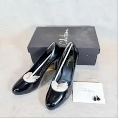 COLE HAAN コールハーン パンプス 黒 6B ナイキエア エナメル 箱付