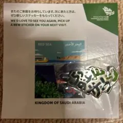 大阪万博　サウジアラビアパビリオン　ピンバッジ　ステッカー　マグネットタイプ