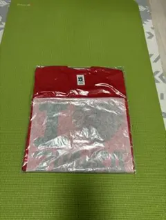 未使用 赤 プリントデザイン Tシャツ
