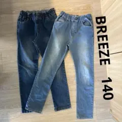 BREEZE ブリーズ　デニム　パンツ　140cm 軽すぽ