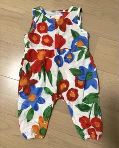 韓国子供服　花柄　ベビー　サロペット　ロンパース　つなぎ　オーバーオール
