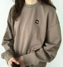 【限定1点大セール】The North Face ベージュ スウェットシャツ