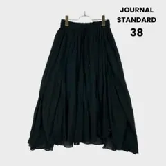 JOURNAL STANDARD ロング　シフォンスカートドローコード　38 黒のサムネイル