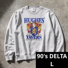 【美品】90s DELTA プリント スウェット usa製 L トレーナーのサムネイル