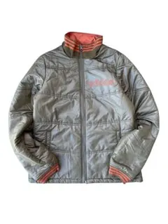 adidas オリーブグリーン　ダックジャケット　リバーシブル