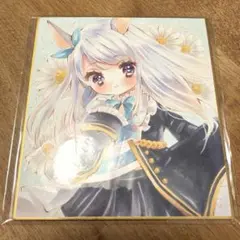 手描きイラスト　メジロマックイーン 小色紙 ウマ娘