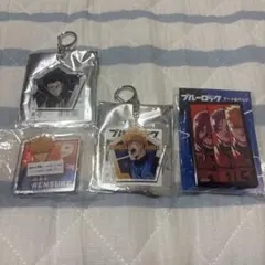 ブルーロック剣城斬鉄アクキー&國神錬介アクキー&スタンド&アート缶バッジ