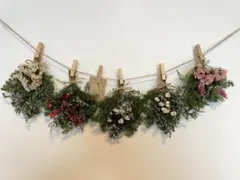 クリスマスガーランド　ドライフラワーガーランド　スワッグ　クリスマス