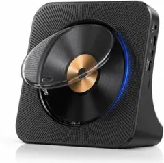 CDプレーヤー 充電式 ステレオスピーカー内蔵 無線自由 ポータブル