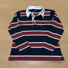 mont-bellモンベルWIC.ラガーシャツボーダー長袖ポロシャツ