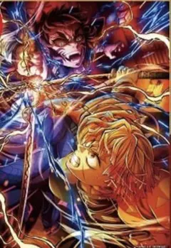 映画　鬼滅の刃無限場編　入場者特典　イラストボード　我妻善逸　獪岳