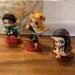 鬼滅の刃 Qposket miniミニフィギュア3体セット炭治郎の右足折れてます