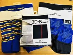 ボディワイルド BODY WILD ボクサーパンツ ボクサーブリーフ L 3枚