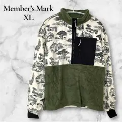 一点物✨️Member's Mark【XL】半ジップフリースプルオーバー グリーン