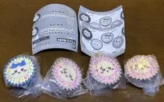 ちいかわ手作りおやつチャーム #平成女児チョコ ハチワレ✖️1＆ラッコ✖️3