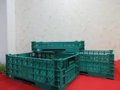 折りたたみコンテナ S.C.R. 619 グリーン - メルカリ