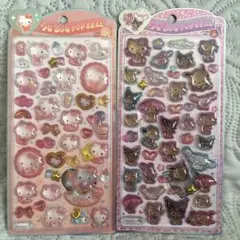 うるちゅるポップシール　サンリオ　ベビーキティ 日焼けキティ