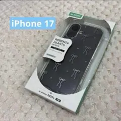 新品 ELECOM iPhone 17用ケース リボン＆ハート