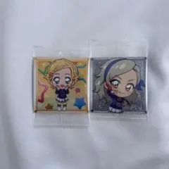 アイカツ ウエハース 新条ひなき 黒沢凛 格言シール 2種セット