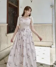 Her lip to Sunflower-Printed Midi Dressのサムネイル