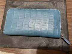 ねぎ様専用】クロコダイル風長財布 アクアグリーン - メルカリ