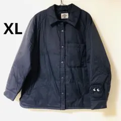 UNIQLO アニヤハインドマーチ パフテックシャツジャケット XL ネイビー