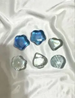 ガラス素材 6個セット