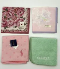 【新品未使用】✨ブランドハンカチ・タオル 4枚セット✨