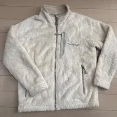 mont-bell フリースジャケット Kid's 130 クリーム色