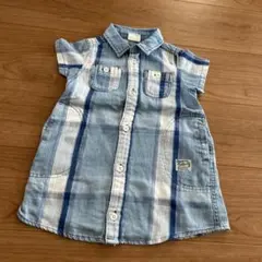 ブリーズ　シャツワンピース　90サイズ
