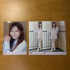 イコラブ大場花菜 生写真(とくべチュ、して／恋人以上、好き未満) ヨリ＆ヒキ×2