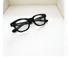 MIU MIU サングラス 黒縁めがね ロゴ金具 クリアレンズ VMU06X-F 