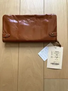 新品未使用！Galage シルトファスナーロングウォレット　CAMELのサムネイル