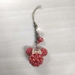 【即購入可◎】TDC ミニーマウス パールビーズ ストラップ