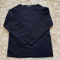 SAINT JAMES ブラック 長袖ラグランセーター