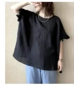 jsluxeフレンチリネンフリルTOPのサムネイル