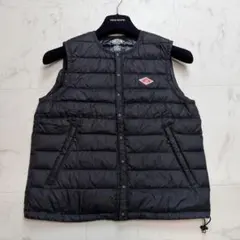 DANTON ダウンベスト ブラック #36 ダウン フェザー