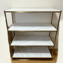 大理石調 4段ラック