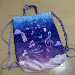 音楽モチーフ ナップザック グラデーション