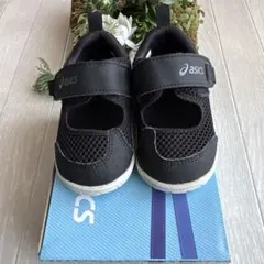 asics ベビーサンダル ブラック