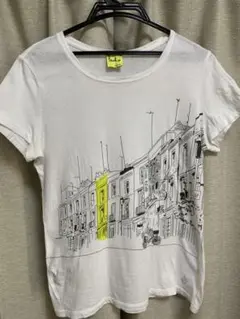 Paul Smit半袖 Tシャツ M 街並みイラスト