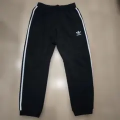 adidas ブラック スウェット生地パンツ　M