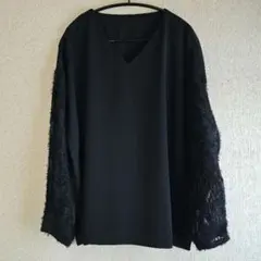 アンティカ　異素材ブラウス