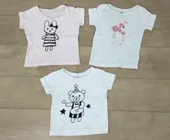 ベビー　半袖カットソー　Tシャツ　3枚セット