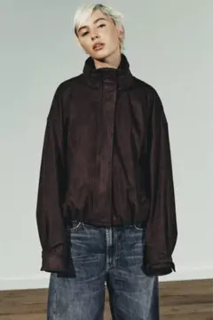 ZARA ザラ スウェード風 ボンバージャケット